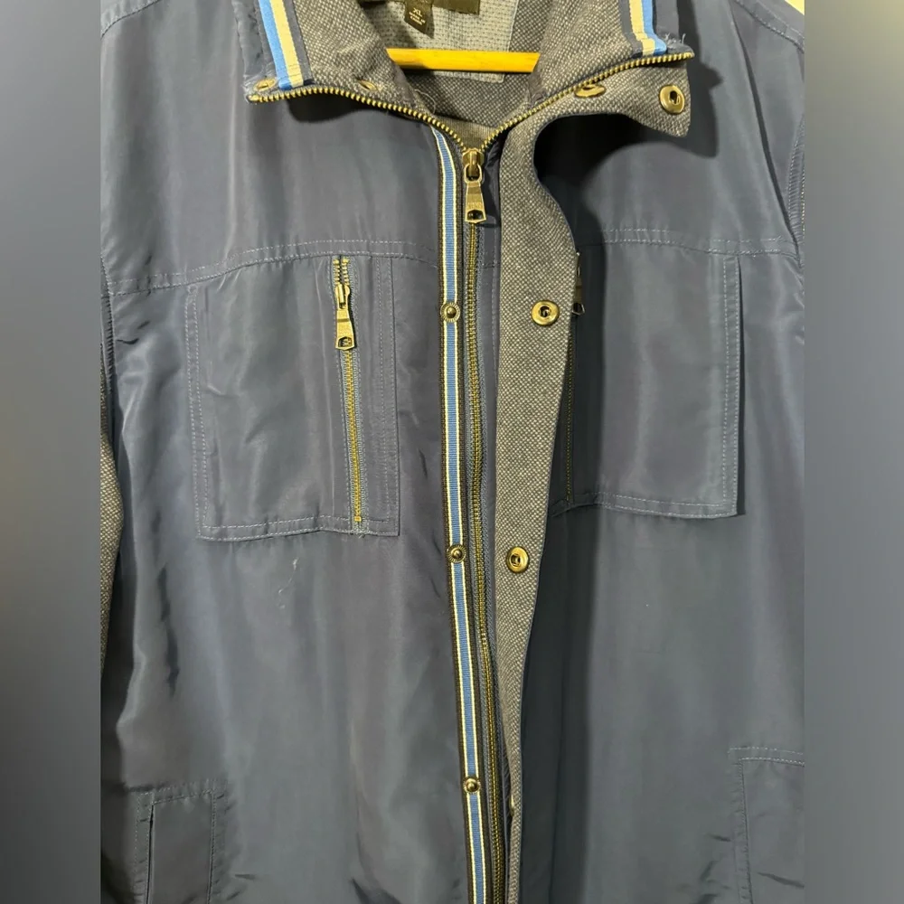 Banana Republic Zip Front Storm Flap Soft-Shell Jacket -‎ Mens Size XL